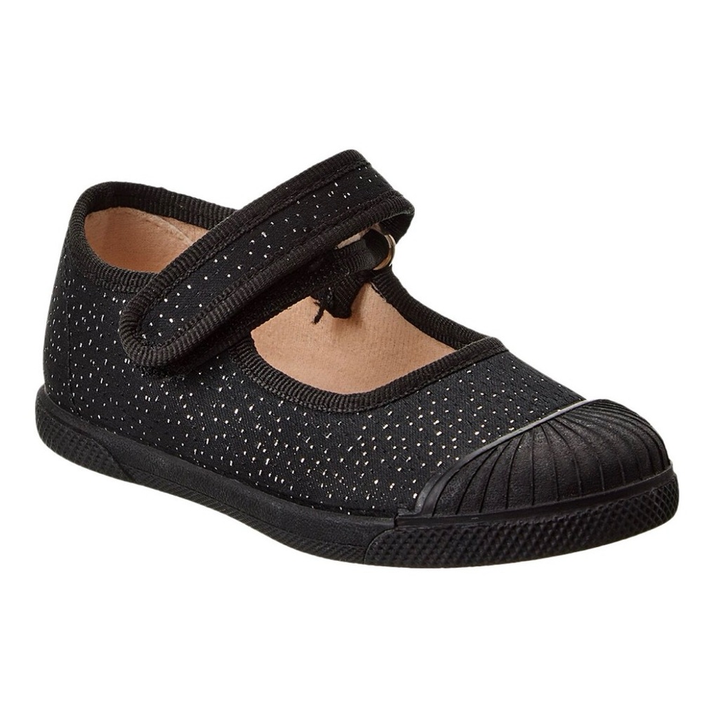Childrenchic Black Sparkle Kids Mary Jane Captoe Sneaker